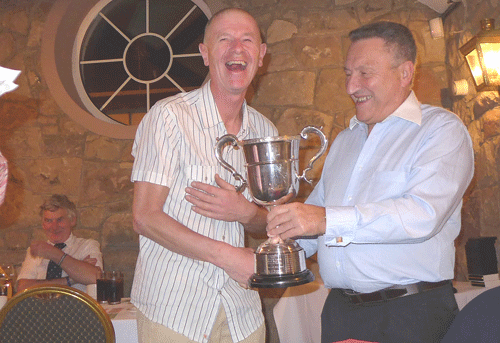 William Gill with one of his 6 trophies from 2013