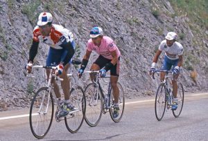 Giro d'Itaia 1994 - Miguel Indurain (Banesto) - Eugeni Berzin (Gewiss) - Marco Pantani (Carrera) - BettiniPhoto©2010