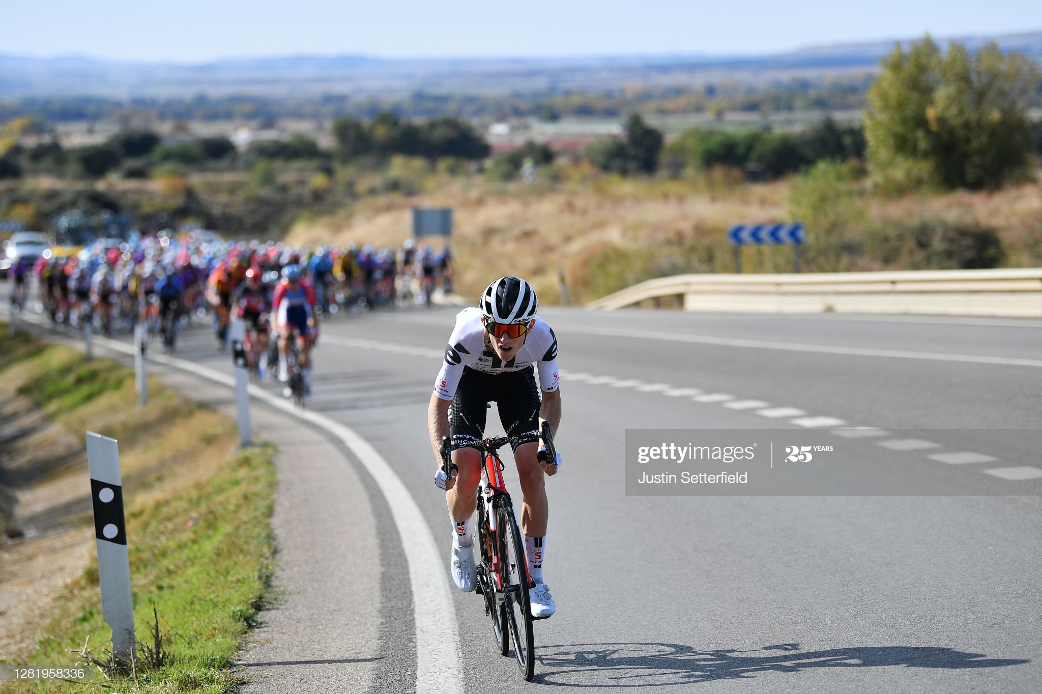 SABIÑANIGO, SPAIN - OCTOBER 24: Martin Salmon of Germany and Team Sunweb / during the 75th Tour of Spain 2020, Stage 5 a 184,4km Huesca to Sabiñánigo 835m / @lavuelta / #LaVuelta20 / La Vuelta / on October 24, 2020 in Sabiñánigo, Spain. (Photo by Justin Setterfield/Getty Images)