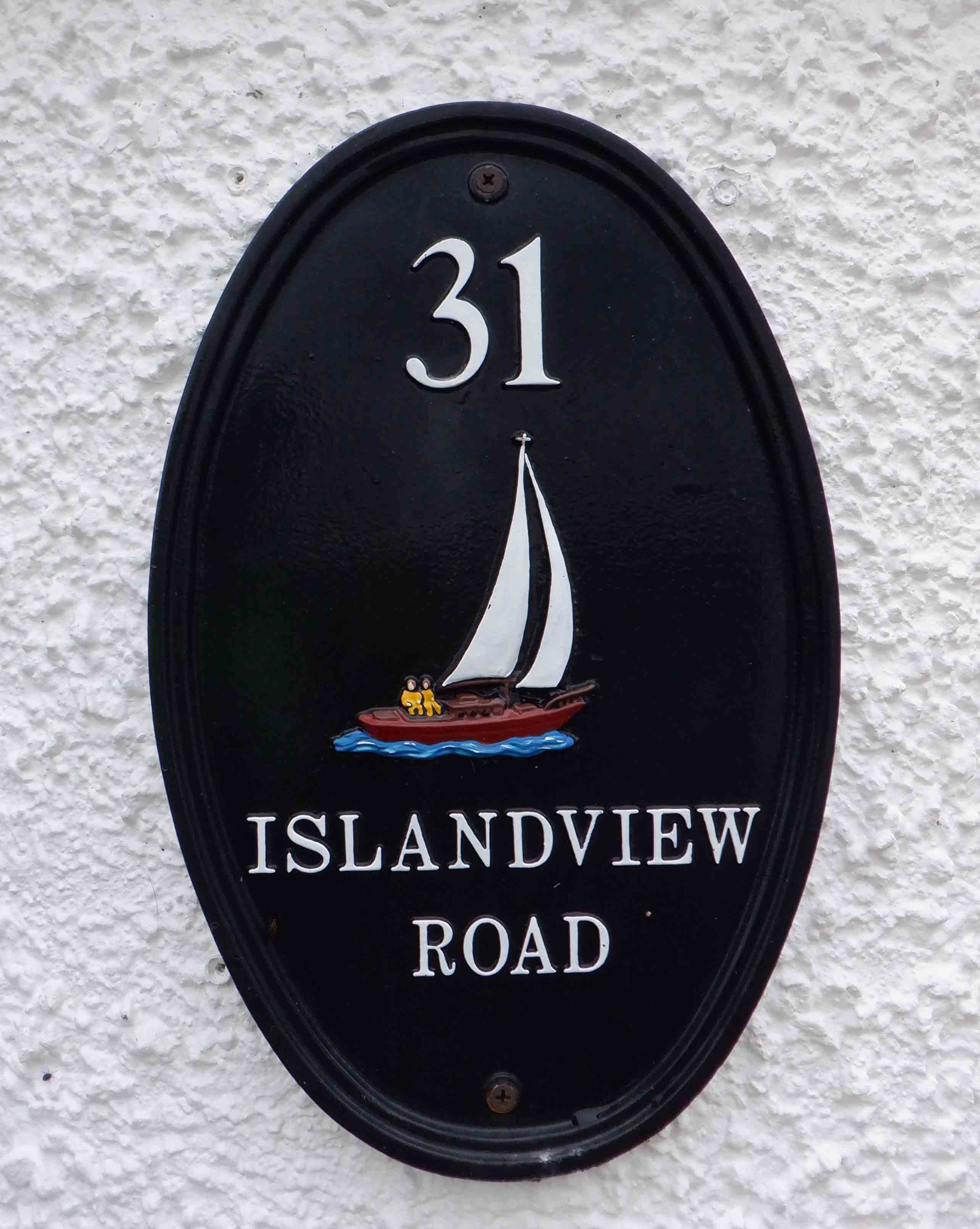 Clue 17 - 31 Islandview Road - a Sail Boat