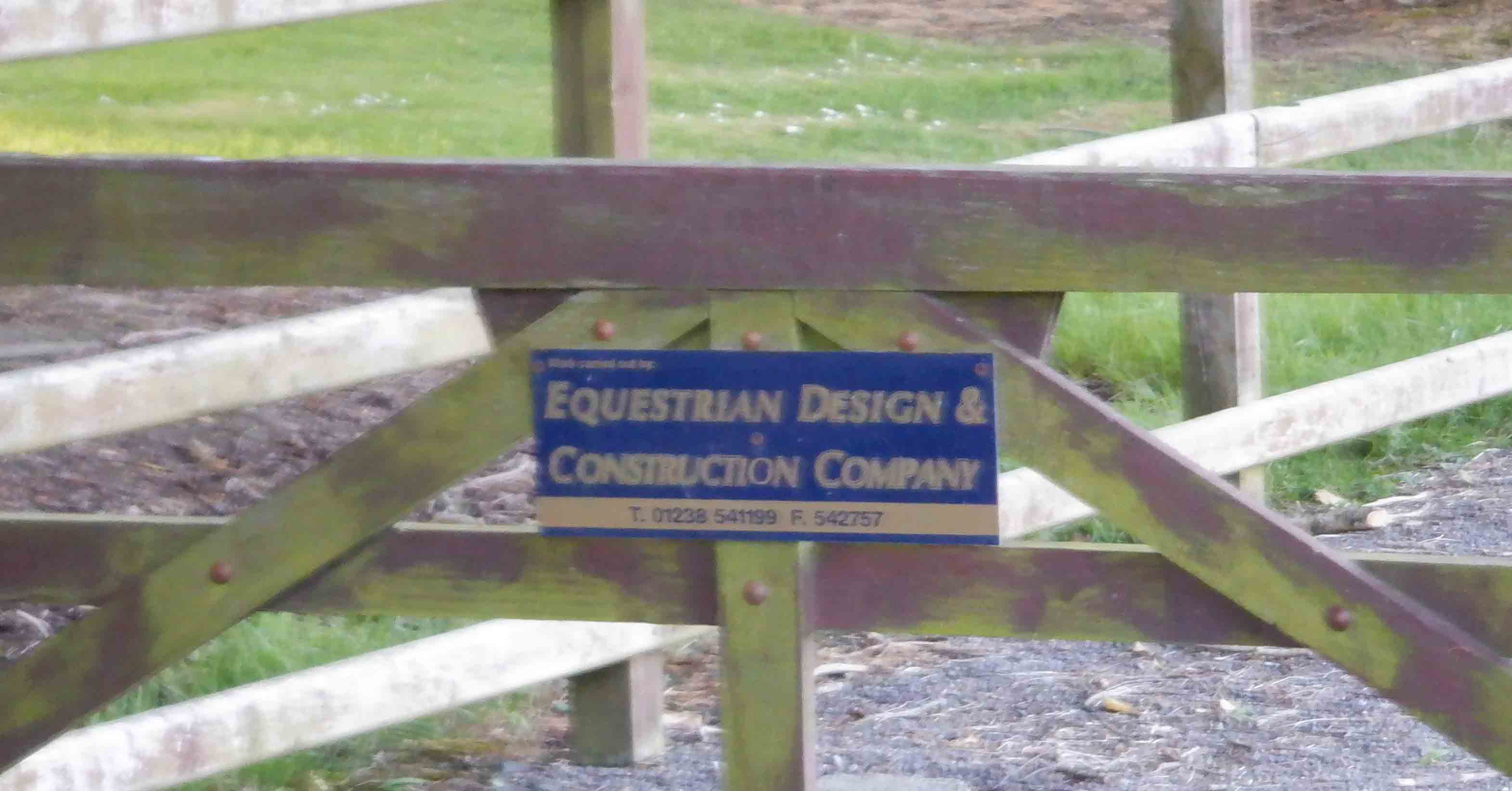 What is the (F)ax number for the Equestrian Design and Construction Company?