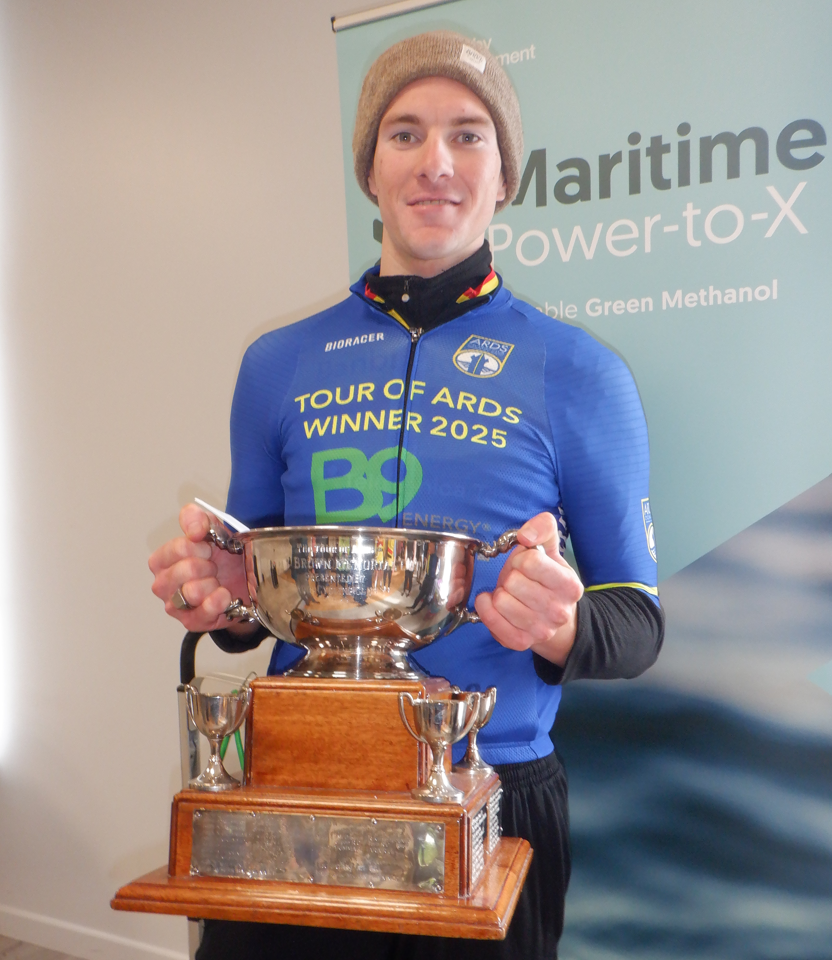 John Buller with the legendary Tommy Brown memorial Trophy. Again.